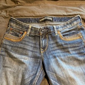 express ankle straight low rise jeans